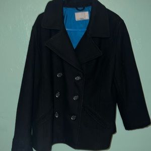 Old Navy Black Pea Coat sz XL offers welcome